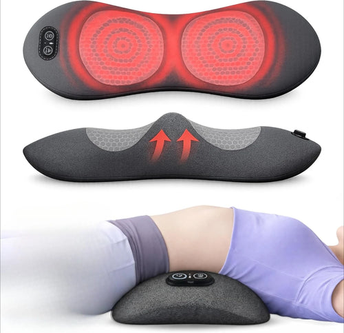 3-in-1 Heat Vibration for Back Pain Relief Lower Back Massage Pillow